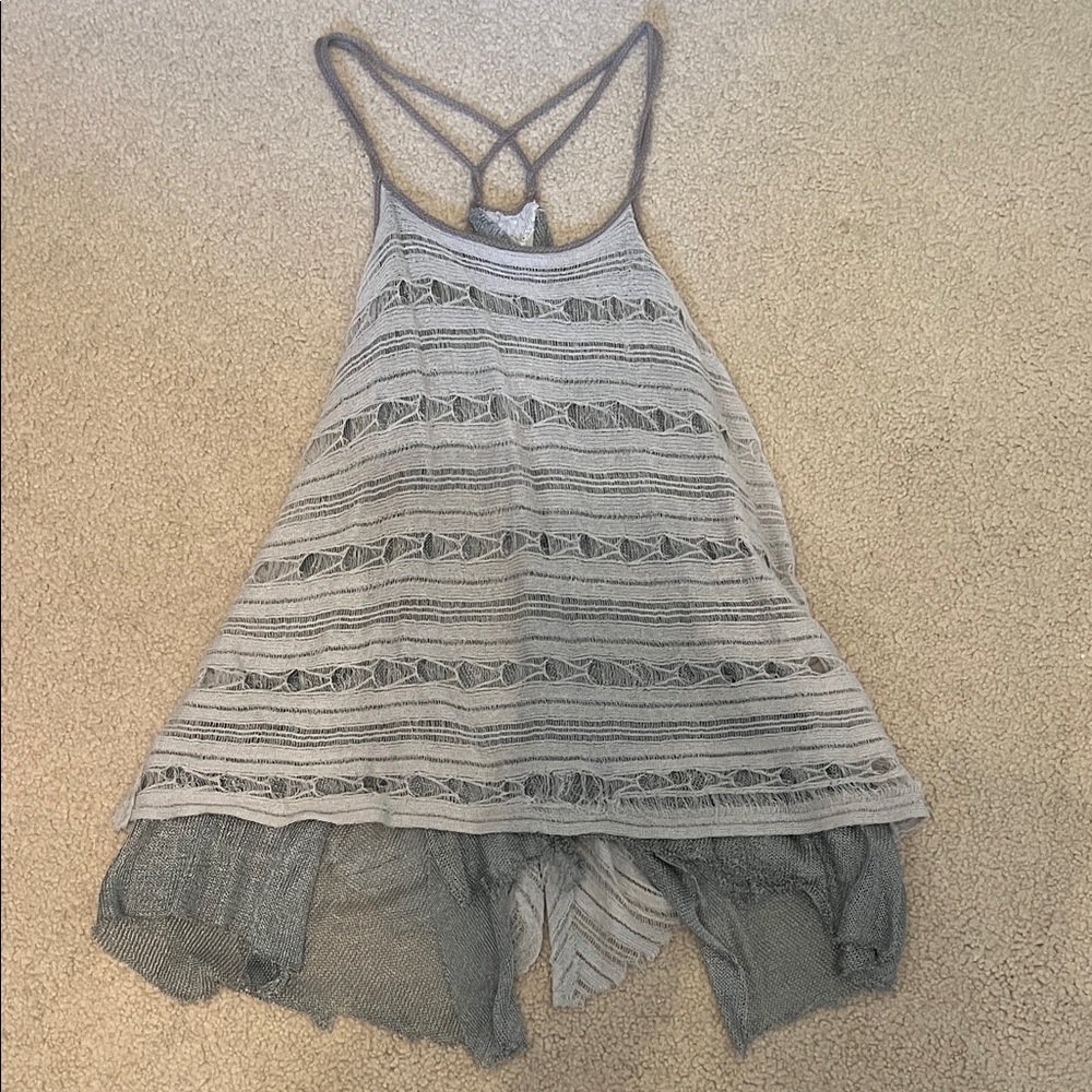 Open Back Destroyed Tank by Urban Outfitters